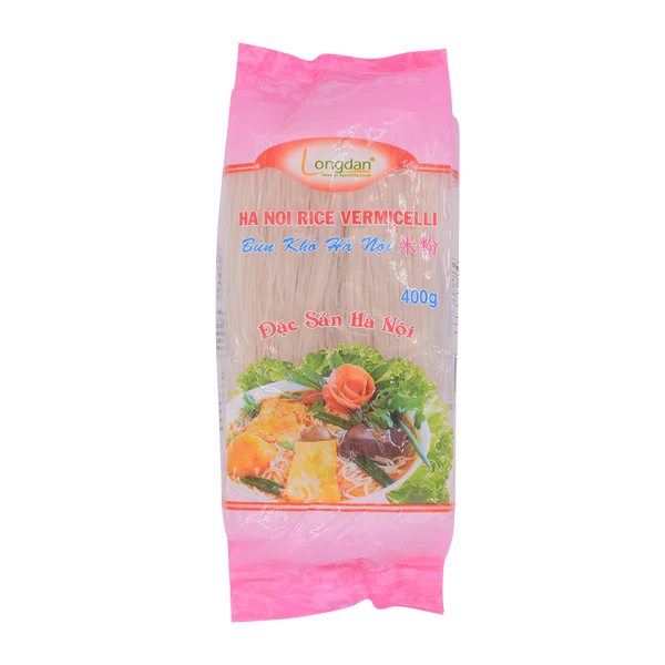 Longdan Bún Hồng Hà Nội 0.8mm 400g x 30 gói
