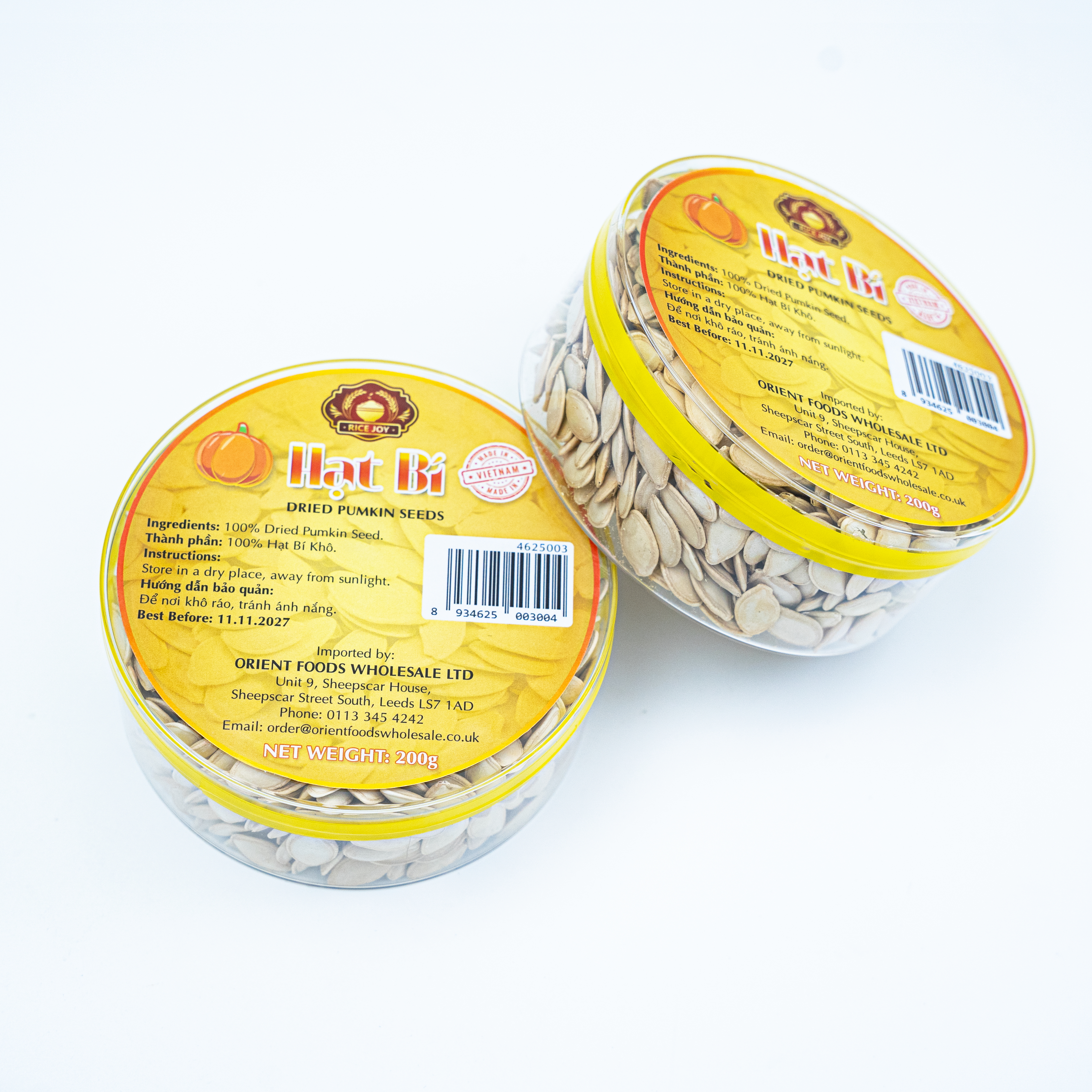 Rice Joy Hạt Bí 200g x 20 boxes