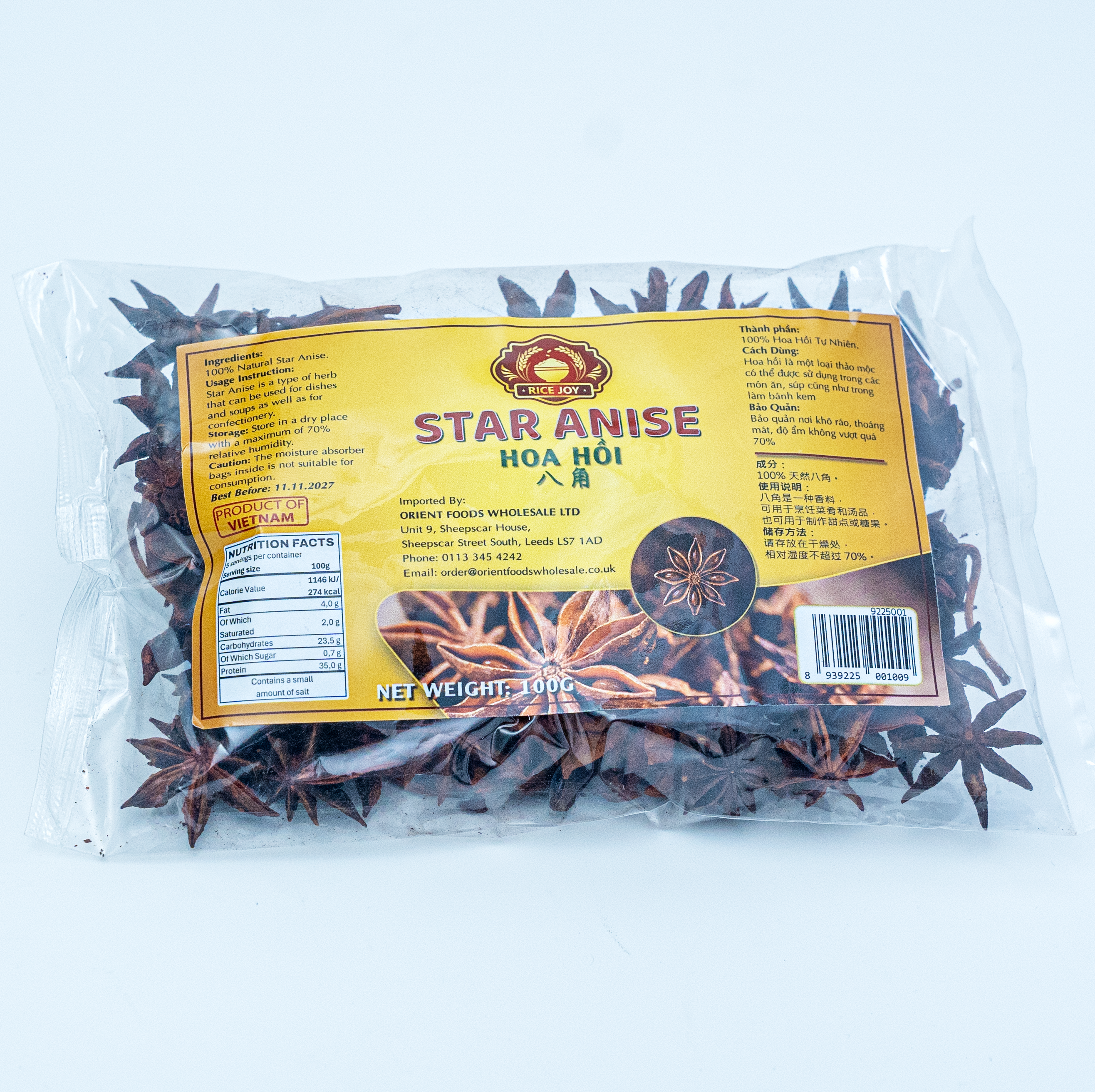 Rice Joy Rice Joy Hoa hồi 100gr x 50 bags